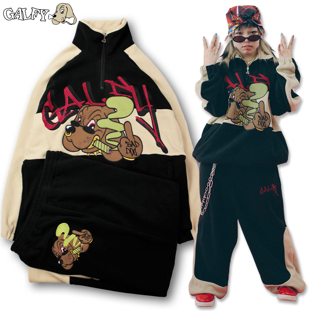 GALFY（ガルフィー） GALFY BADDOG フリース SET UP セットアップ 上下