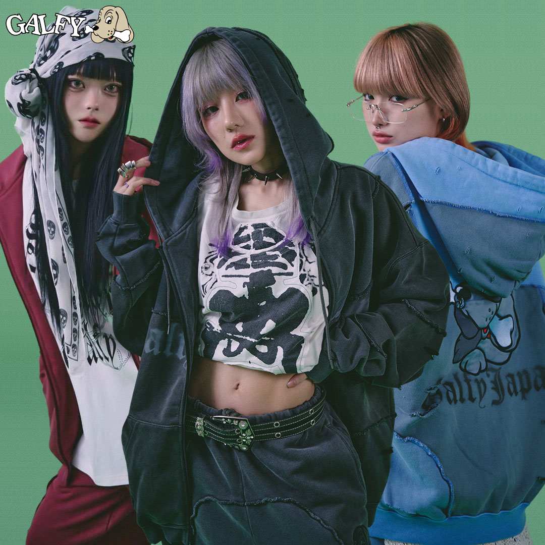 楽天市場】ガルフィー GALFY ギャル男BIGロゴダブダブパーカー
