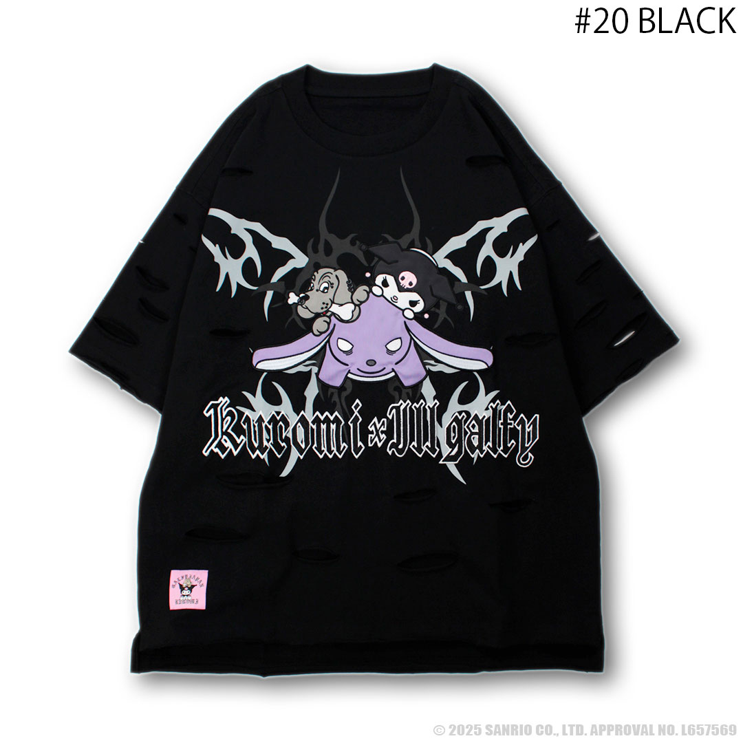 GALFY クロミ Tシャツ GALFY クロミ × ガルフィー コラボ イルガルフィーボロボロ半袖