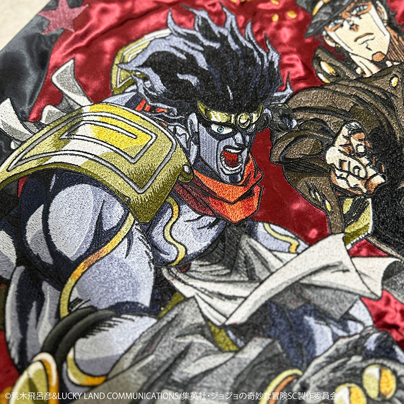 美品　絡繰魂×JOJO 空条承太郎　スタープラチナ　オラオラオラオオラオラ 絡繰魂 × JOJO 空条承太郎 リバ−シブル スカジャン 243010 ジョジョの