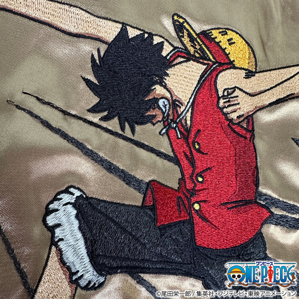絡繰魂 粋 ワンピース ONEPIECE コラボ スカジャン ルフィvs ルッチ