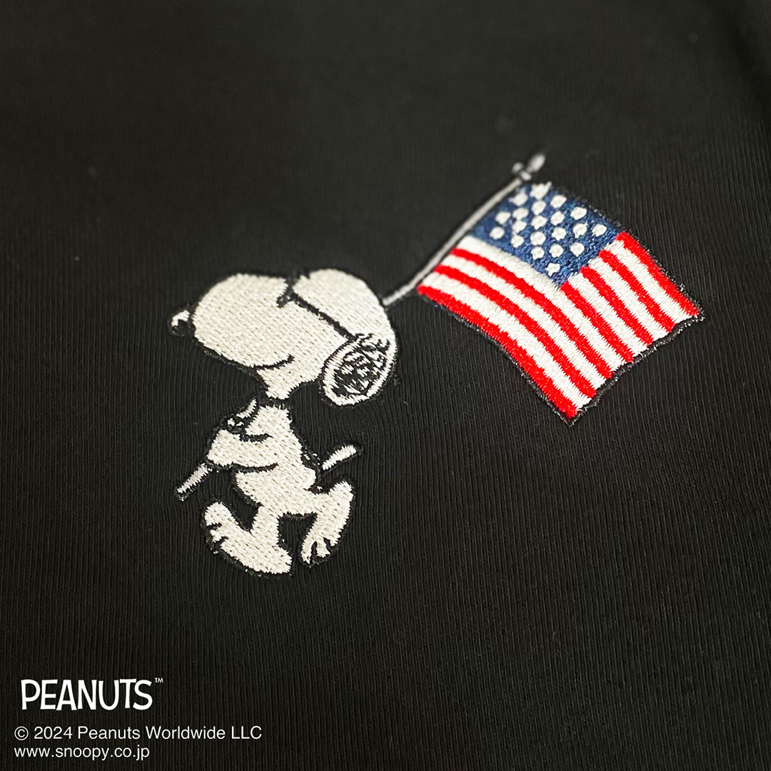 Flag staff（フラッグスタッフ） SNOOPY×Flagstaff スヌーピー刺繍