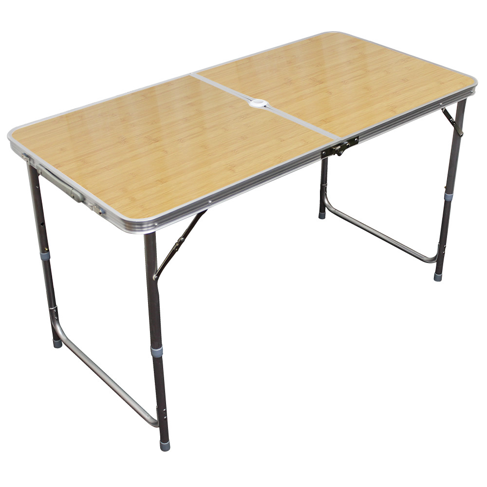 MERMONT アウトドアテーブル ローテーブル 6色 折り畳み式 アルミ レジャーテーブル 高さ3段階調整 パラソル穴付き 軽量 キャンプ BBQ｜w-class｜04