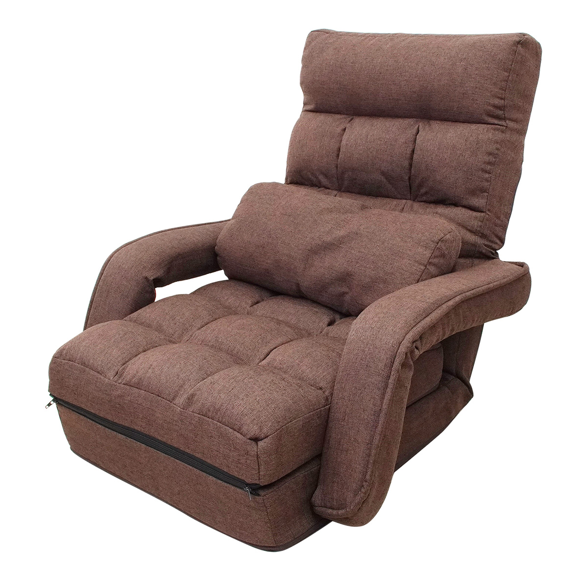 人気爆買い座椅子 リクライニング 肘掛付き ハイバック ソファベッド コンパクト 座椅子