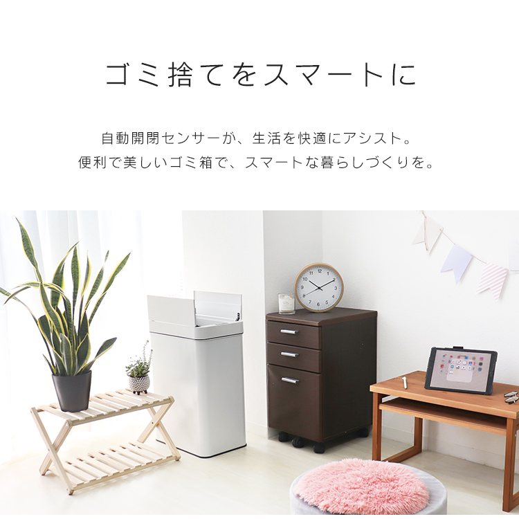 Amazon｜リス(Risu) 蓋付きゴミ箱 SOLOW 袋の交換が楽な