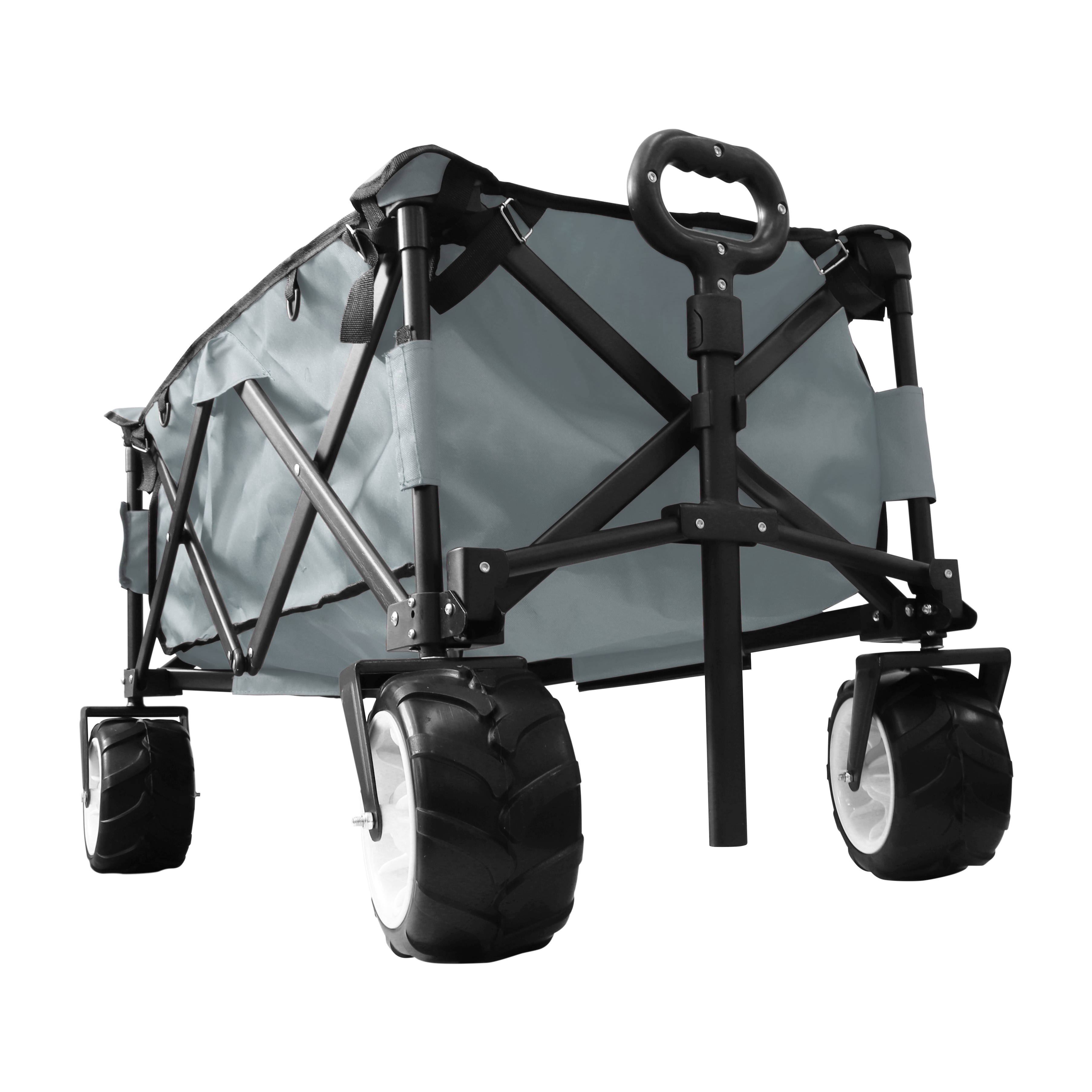 MERMONT アウトドアワゴン 100L 折りたたみ ワイドタイヤ アウトドア キャリーカート 台車 耐荷重150kg 4輪 頑丈 大容量 大型 キャリーワゴン WEIMALL | MERMONT | 02
