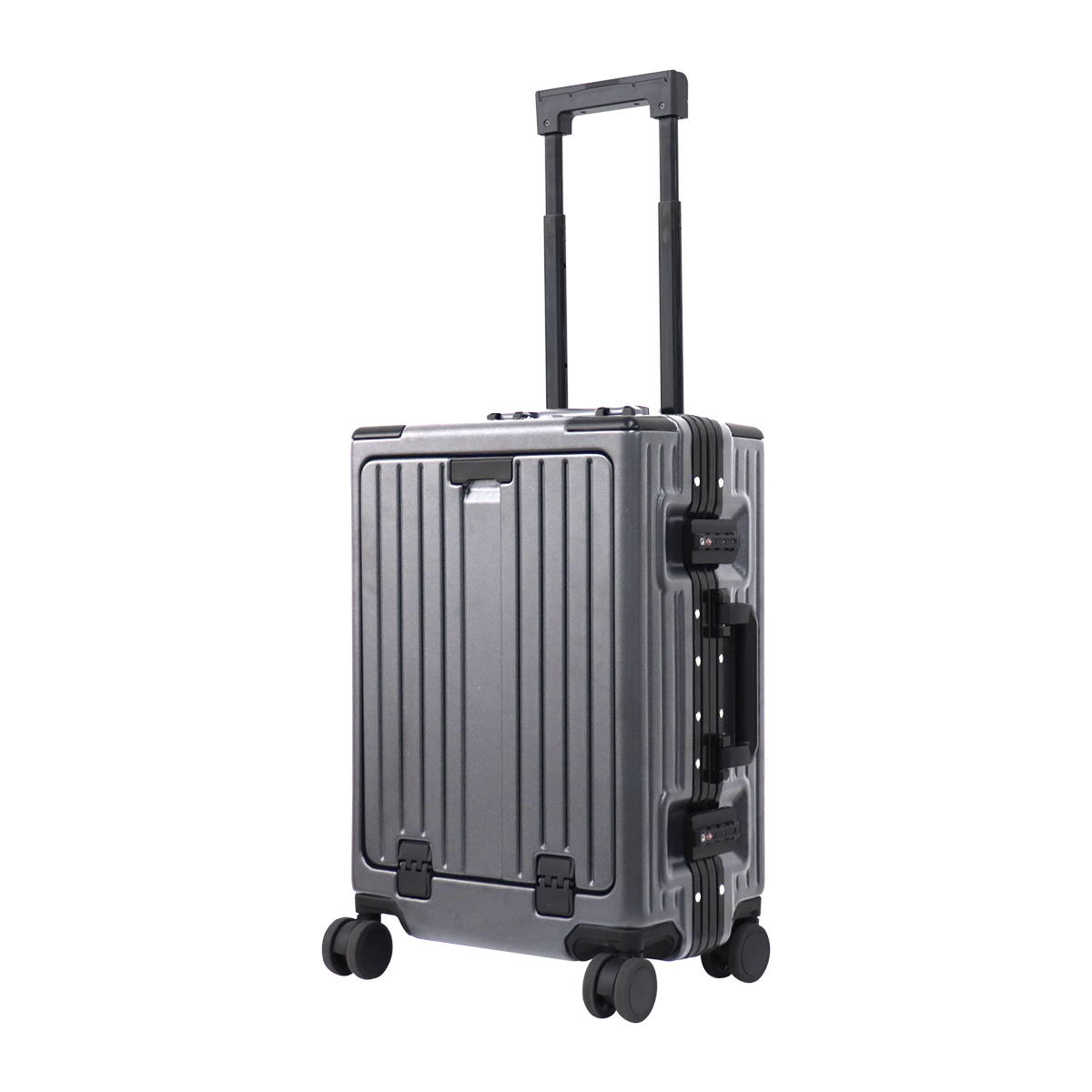 スーツケース 機内持ち込み フロントオープン USBポート Sサイズ キャリーバッグ 軽量 キャリーケース TSAロック おしゃれ 多機能 旅行 2泊3日 二泊｜w-class