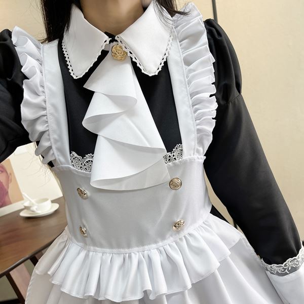 大きいサイズ メイド エプロン メイド服 コスプレ 衣装 フリル 大きいサイズ メイド エプロン メイド服 コスプレ 衣装 フリル