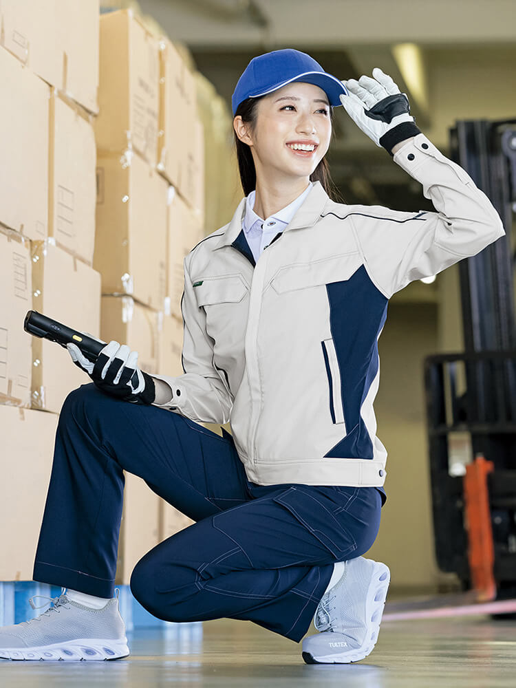 アイトス 作業服 AITOZ 長袖ブルゾン AZ-1931 3L 春夏 帯電防止