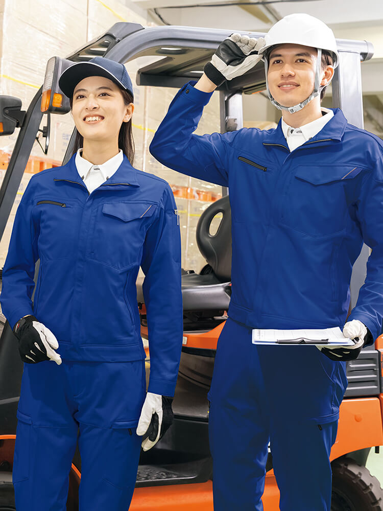アイトス 作業服 上下セット AITOZ 長袖ブルゾン AZ-2402 SS-LL
