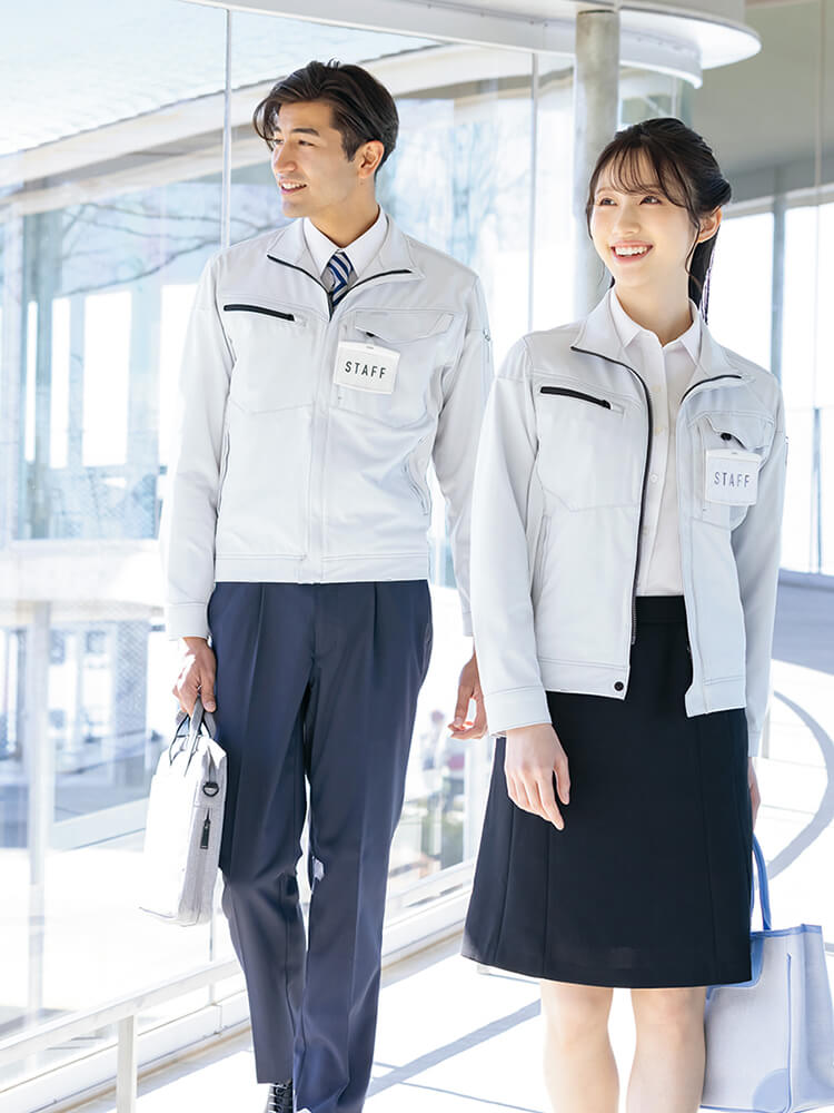 アイトス 作業服 AITOZ 長袖ブルゾン AZ-2402 6L 通年 帯電防止
