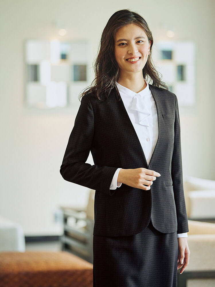 アイトス 作業服 ピエ AITOZ Pieds レディースノーカラージャケット