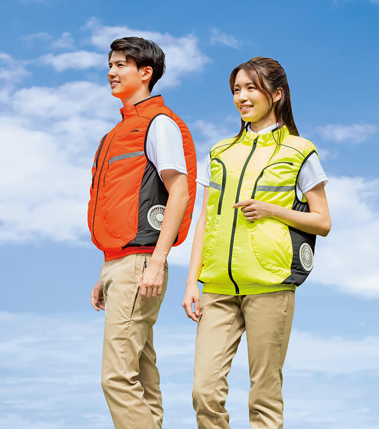 アイトス 作業服 タルテックス AITOZ TULTEX 空調服 ベスト 服単品 AZ