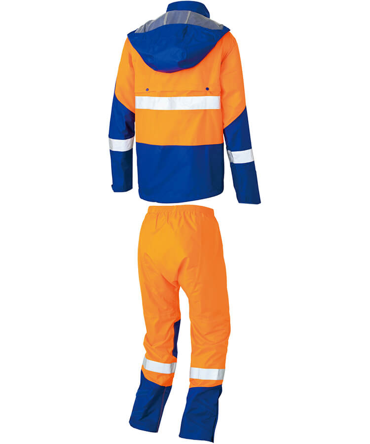 アイトス 作業服 AITOZ 高視認性レインウェア AZ-56206 3L 通年 反射材