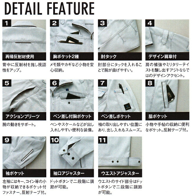 まつ 作業服 作業着 秋冬用作業服長袖ブルゾン（男女兼用） AZ-60401