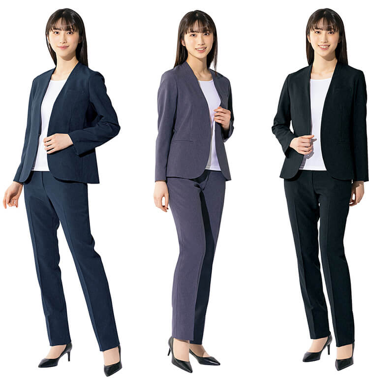 作業服 アイトス ピエ AITOZ Pieds レディースノーカラージャケット