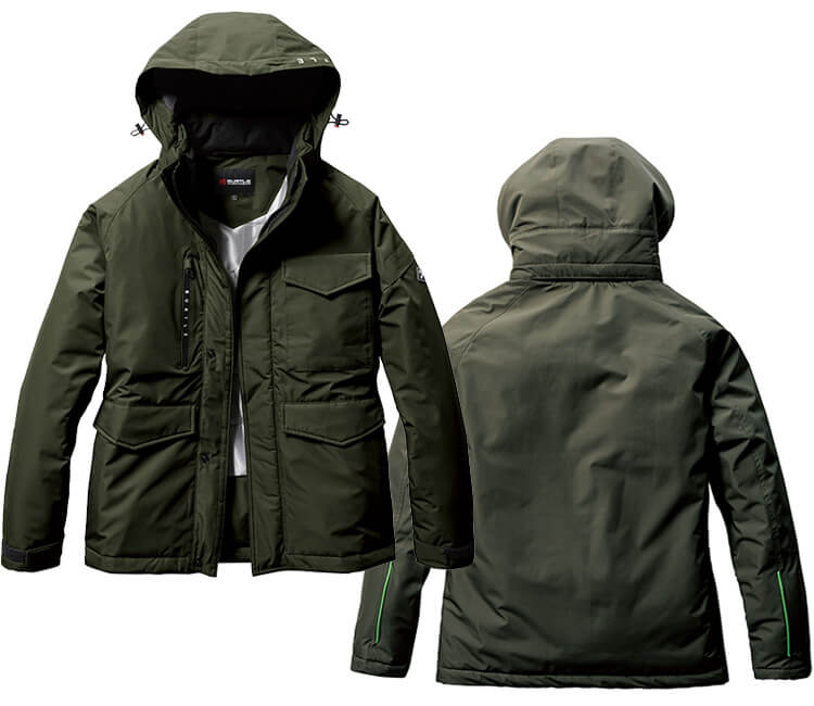 作業服 上下セット バートル BURTLE 防水防寒ジャケット 7620 S-XL