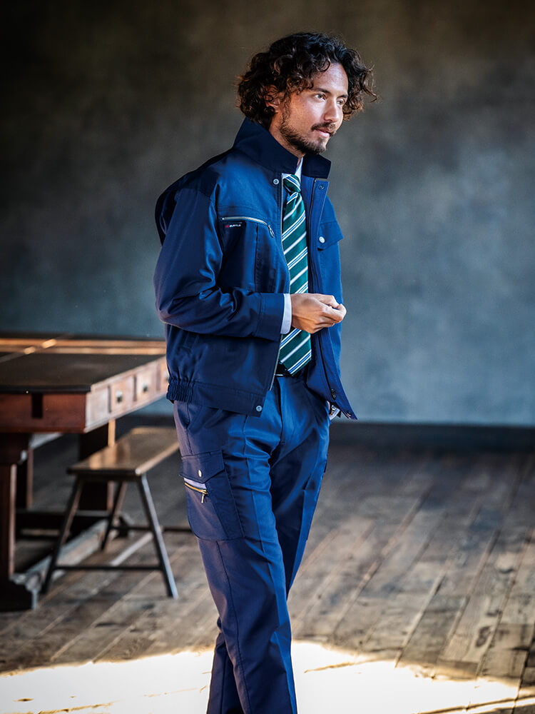 作業服 バートル BURTLE 長袖ブルゾン 9021 S-3L 春夏 制電 ストレッチ