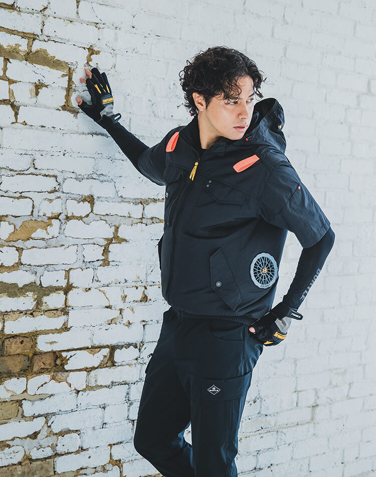 BURTLE バートル エアークラフト タクティカル半袖ブルゾン 服