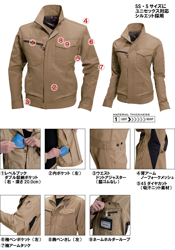 BURTL作業着　size3L 上下セット 作業服 上下セット バートル BURTLE ジャケット 7091 M-3L