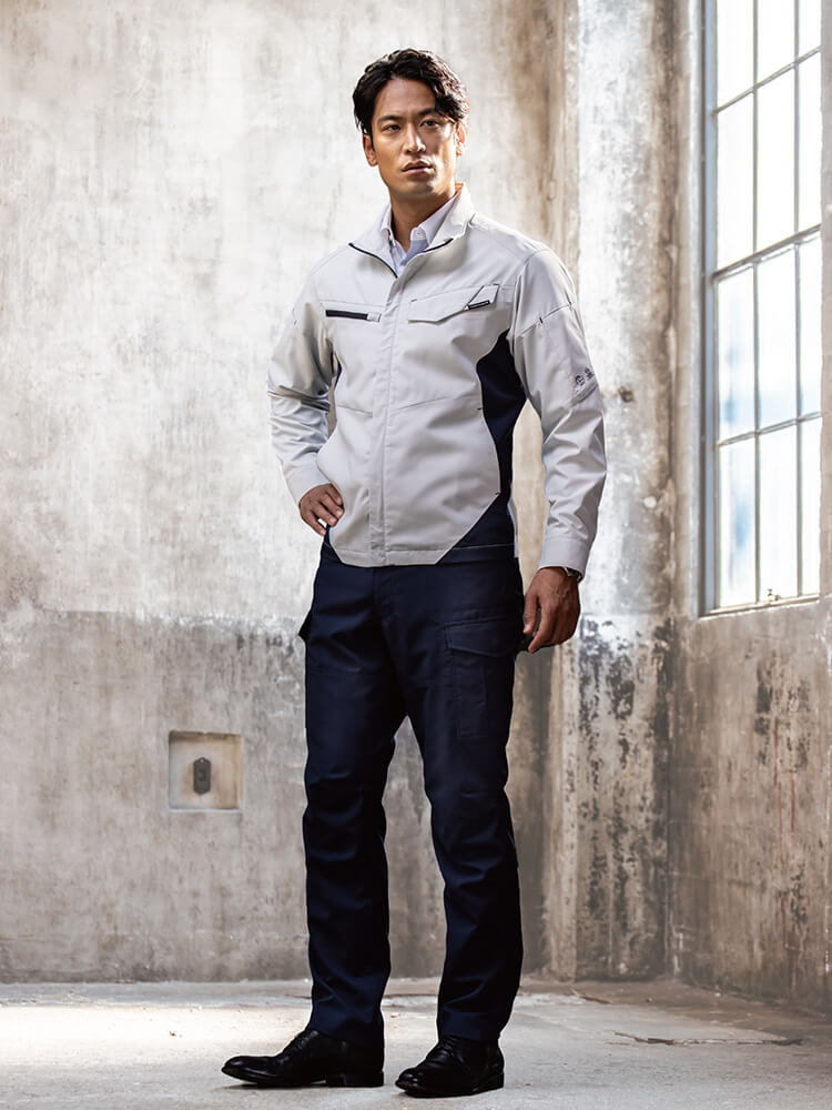 作業服 コーコス CO-COS エコ・ストレッチ長袖ブルゾン AE-8091 SS-LL