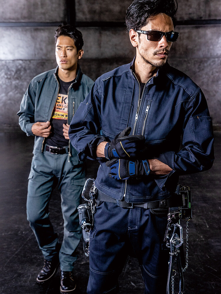 楽天市場】作業着 ストレッチジャケット 作業ブルゾン 作業服