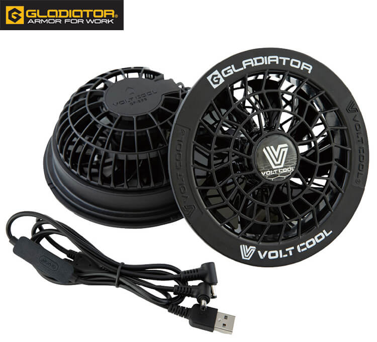 GLADIATOR VOLT 1001 冷却ファンセット 代引不可】【返品交換不可】 作業服 コーコス グラディエーター