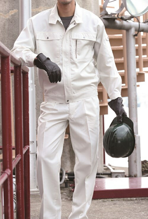 春夏用作業服 作業着 エコストレッチ長袖ブルゾン H-191 (4L・5L) H