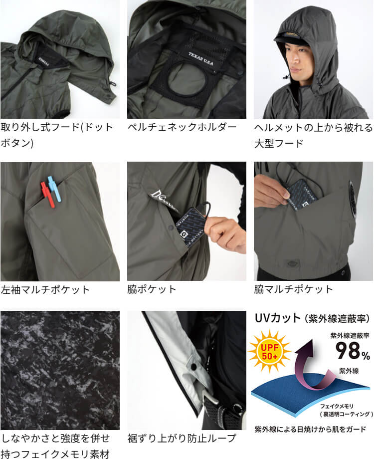 Dickies 作業服 ディッキーズ ボルトクール 半袖ブルゾン