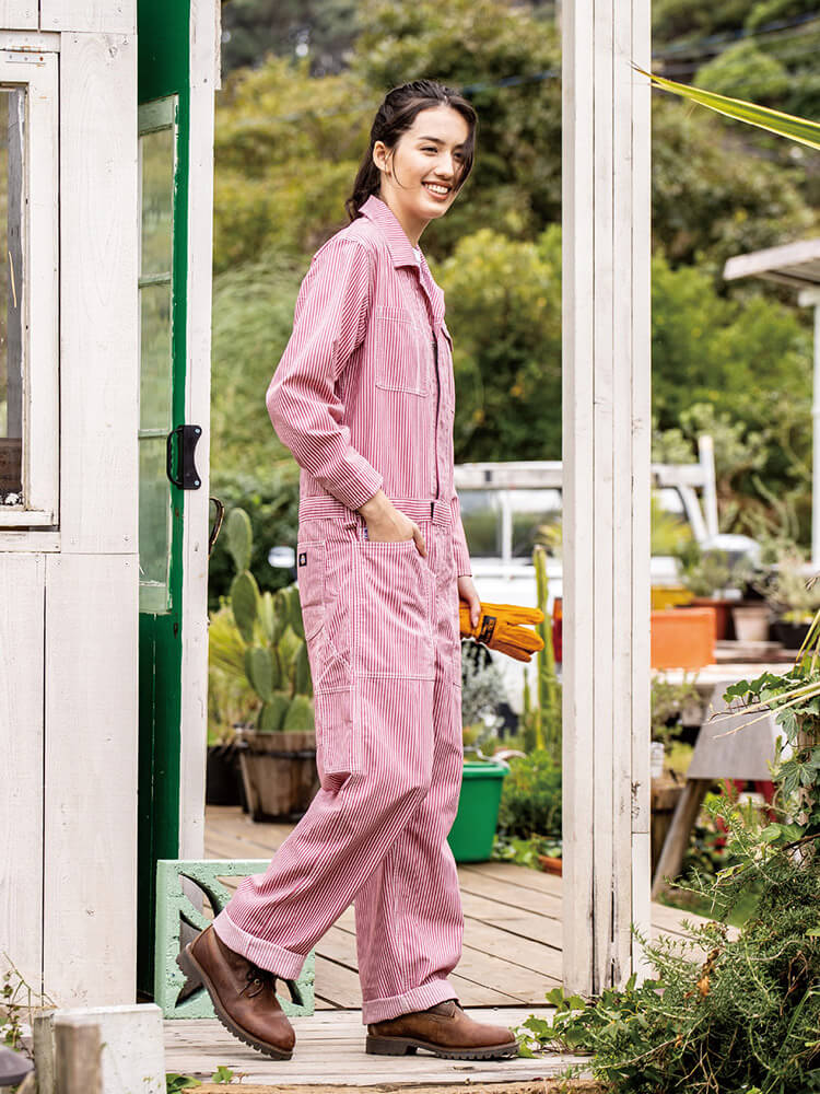 Dickies（ディッキーズ） 作業服 ライトストレッチヒッコリー ツナギ D
