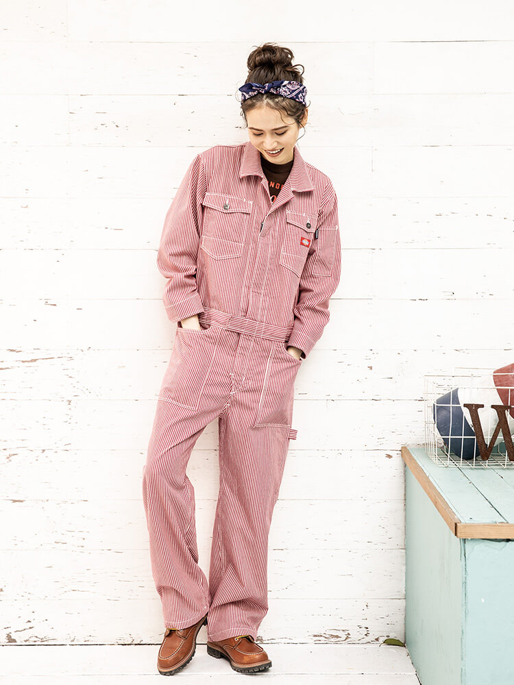 Dickies（ディッキーズ） 作業服 ストレッチヒッコリーツナギ D-716 SS