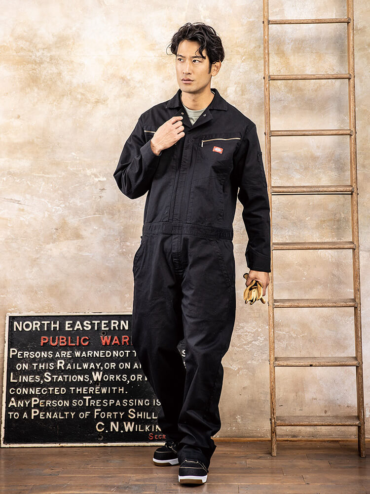 Dickies（ディッキーズ） 作業服 ストレッチツイルツナギ D-726 SS-5L