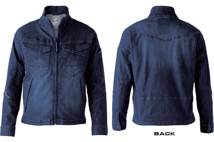 作業服 上下セット イーブンリバー EVENRIVER デニムブルゾン USD1507