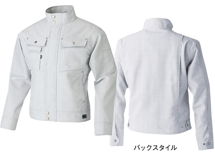 寅壱 作業服 上下セット TORAICHI チェック柄長袖ブルゾン 7560-124 M