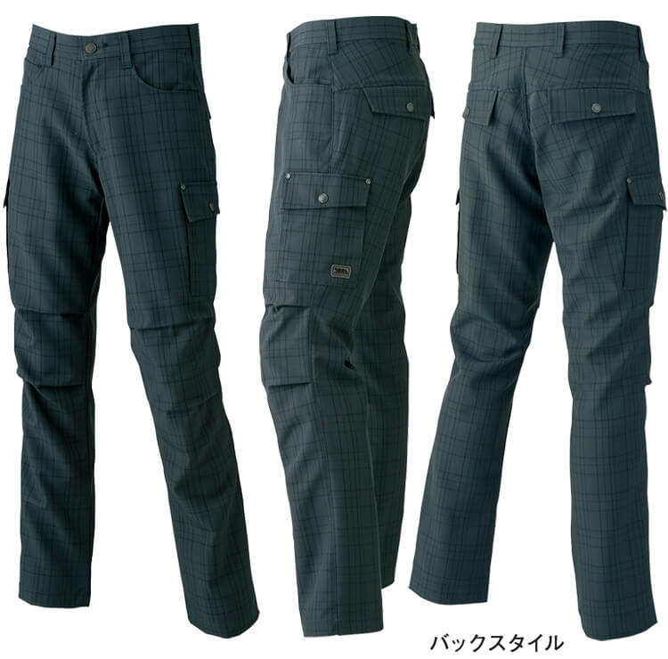 寅壱 作業服 上下セット TORAICHI チェック柄長袖ブルゾン 7560-124 M