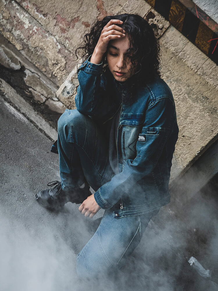 寅壱 作業服 TORAICHI デニムカーゴパンツ 8890-219 4L 通年 デニム