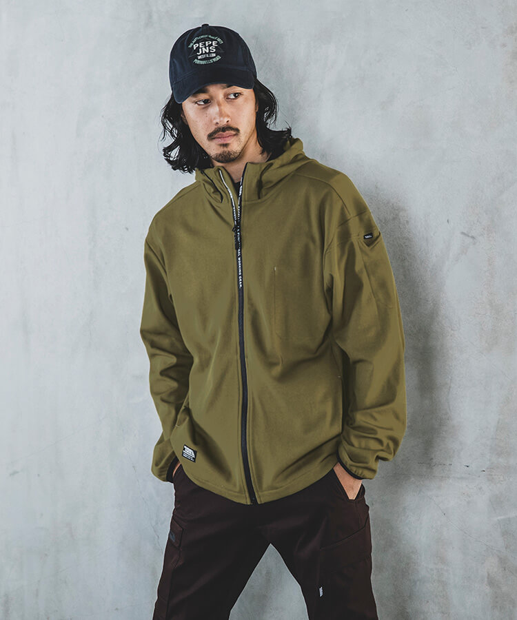 寅壱 作業服 TORAICHI フルジップパーカー 9277-652 5L 通年