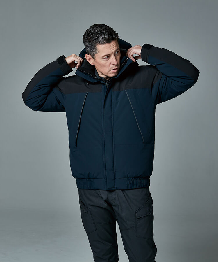 TS DESIGN 作業服 藤和 リフレクティブファイバーダウンジャケット