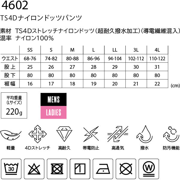 作業服 上下セット 藤和 TS DESIGN ジャケット 4606 SS-LL ＆ パンツ