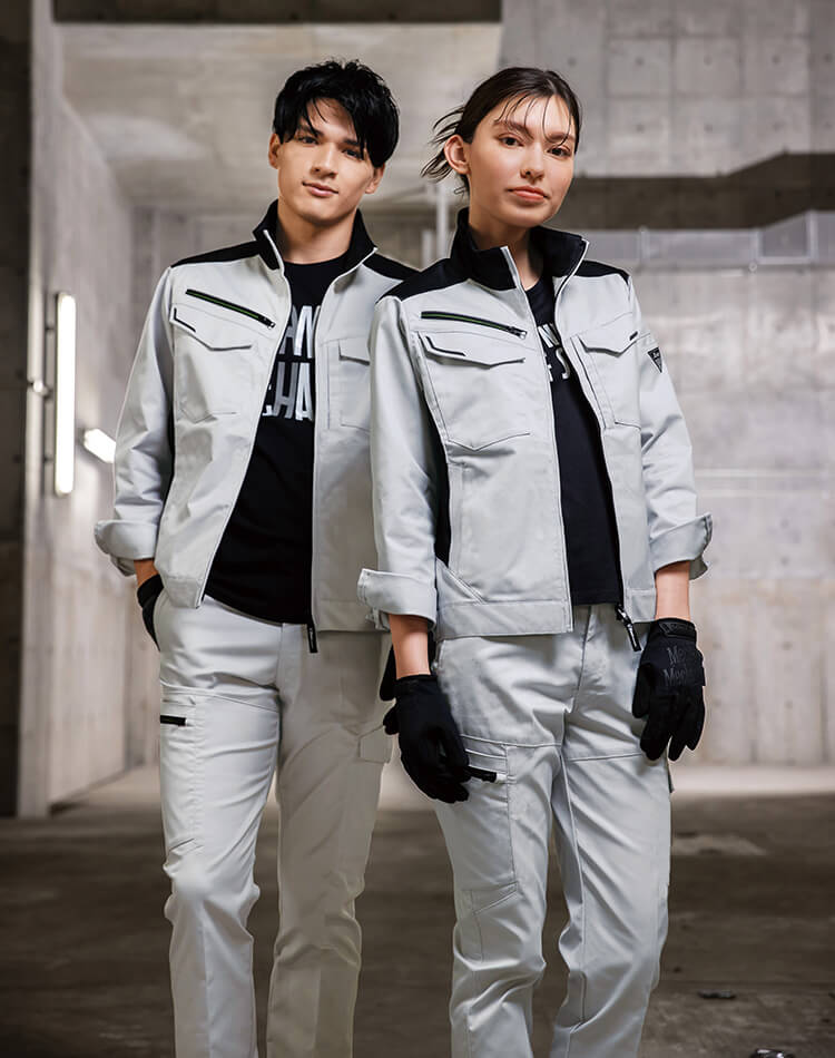 ジーベック（XEBEC） 作業服 上下セット ブルゾン 1520 SS-LL