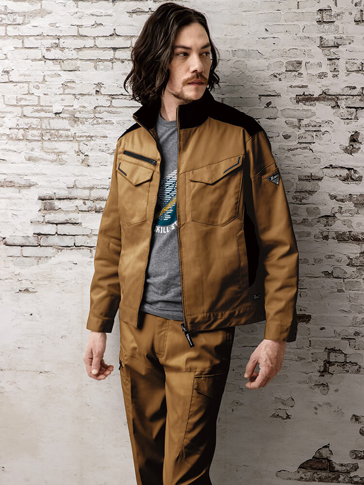 ジーベック（XEBEC） 作業服 上下セット ブルゾン 1520 SS-LL