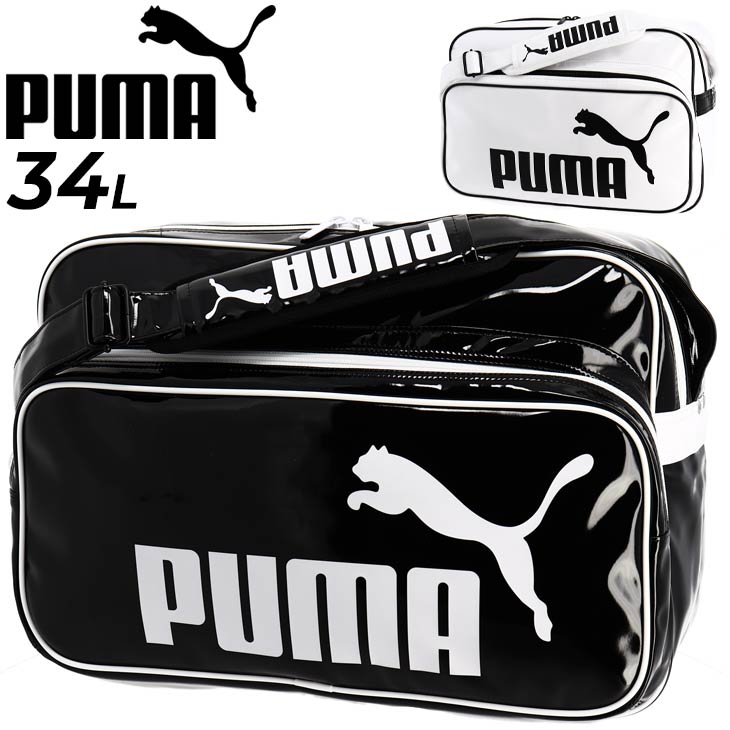 エナメルバッグ 34L ショルダーバッグ かばん/プーマ PUMA トレーニング PU ショルダー Lサイズ/スポーツバッグ 大容量 鞄 メンズ  レディース 肩掛け /079428 :079428:APWORLD 通販 