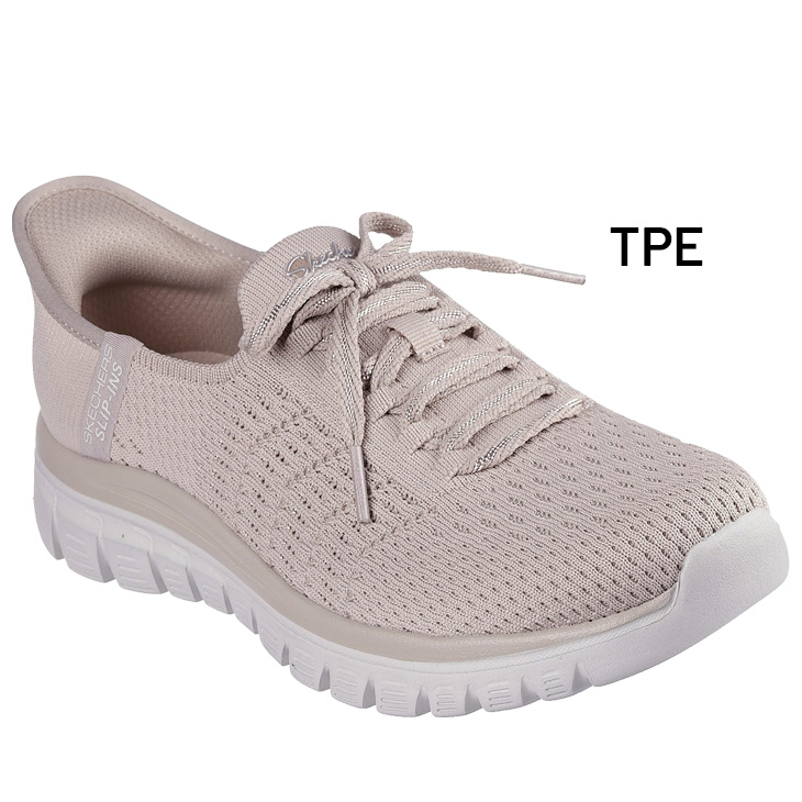 スケッチャーズ スリップインズ スニーカー レディース シューズ SKECHERS GRACEFUL-FIRST BLUSH ハンズフリー レディーススリッポン 女性用 スリップイン スリップオン 立ったまま履ける  スポーティ 運動靴 婦人靴 ブランド くつ/100736 SKECHERS（スケッチャーズ） スリップインズ スニーカー レディース