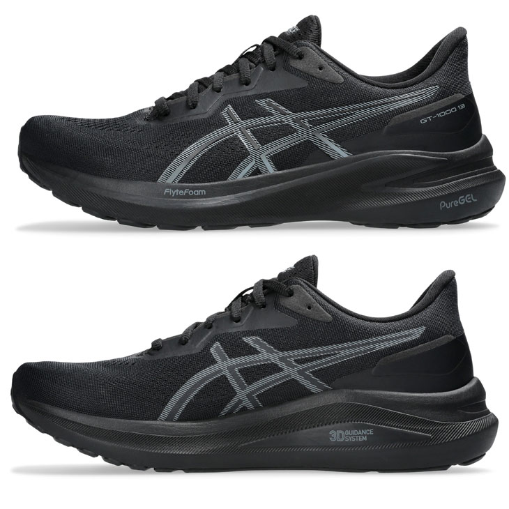 GT-1000 13 EXTRA WIDE | BLACK/STEEL GREY | メンズ ランニング シューズ【ASICS公式】