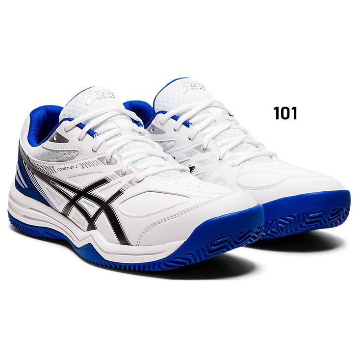 シューズ(男性用) Lillyasics COURT SLIDE 2 1041A194 ASICS Court Slide 2 'White Gunmetal' 1041A194-103