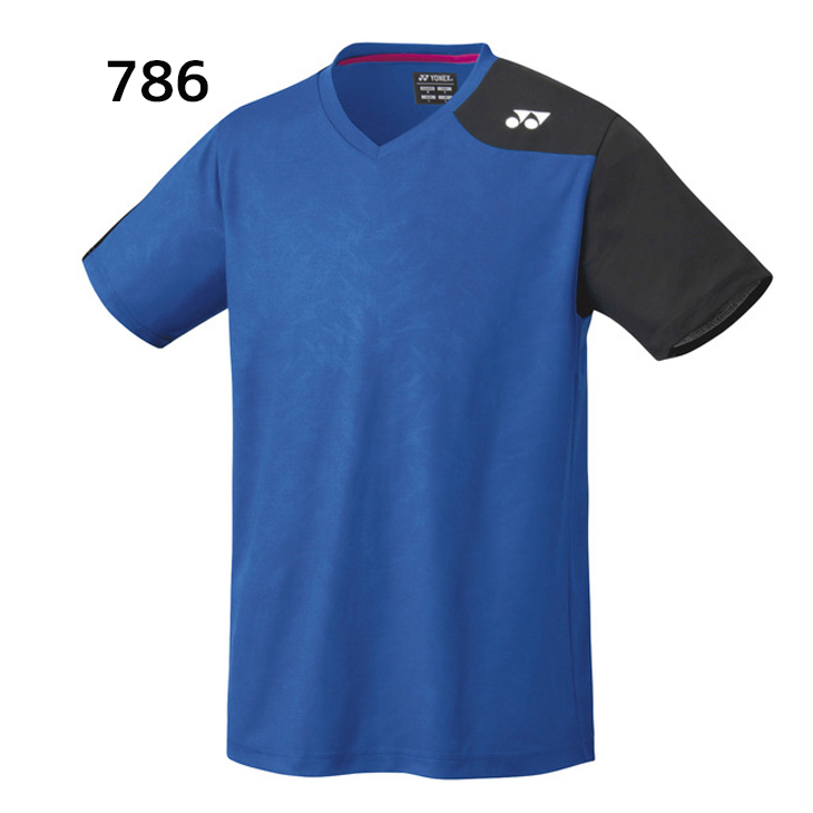 YONEX 吸汗速乾 Mサイズ Vネック 半袖 メンズゲームシャツ YONEX Tシャツ 半袖 メンズ レディース ヨネックス ユニ ゲーム