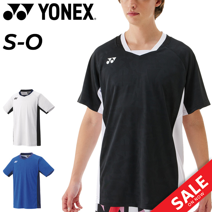YONEX バドミントンユニホーム Oサイズ YONEX（ヨネックス） メンズ ゲームシャツ 半袖シャツ 大人 ユニ