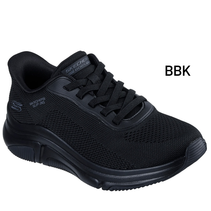 新品♢スケッチャーズ スリップインズ BOBS 黒 スニーカー ハンズフリー SKECHERS スケッチャーズ スリップインズ レディース ニット