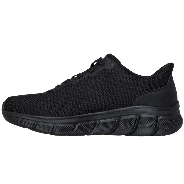 ブラック スエード メッシュ スニーカー SKECHERS（スケッチャーズ） スリップインズ メンズ スニーカー