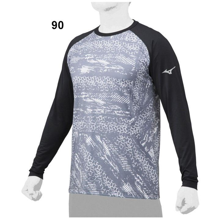 MIZUNO HIGASHIYAMA 長袖ウェア 3XL MIZUNO（ミズノ） Tシャツ 長袖 メンズ レディース 冬用グラフィック